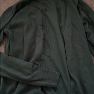 august silk Men's Forest Green Button-Front Shirt Jacket